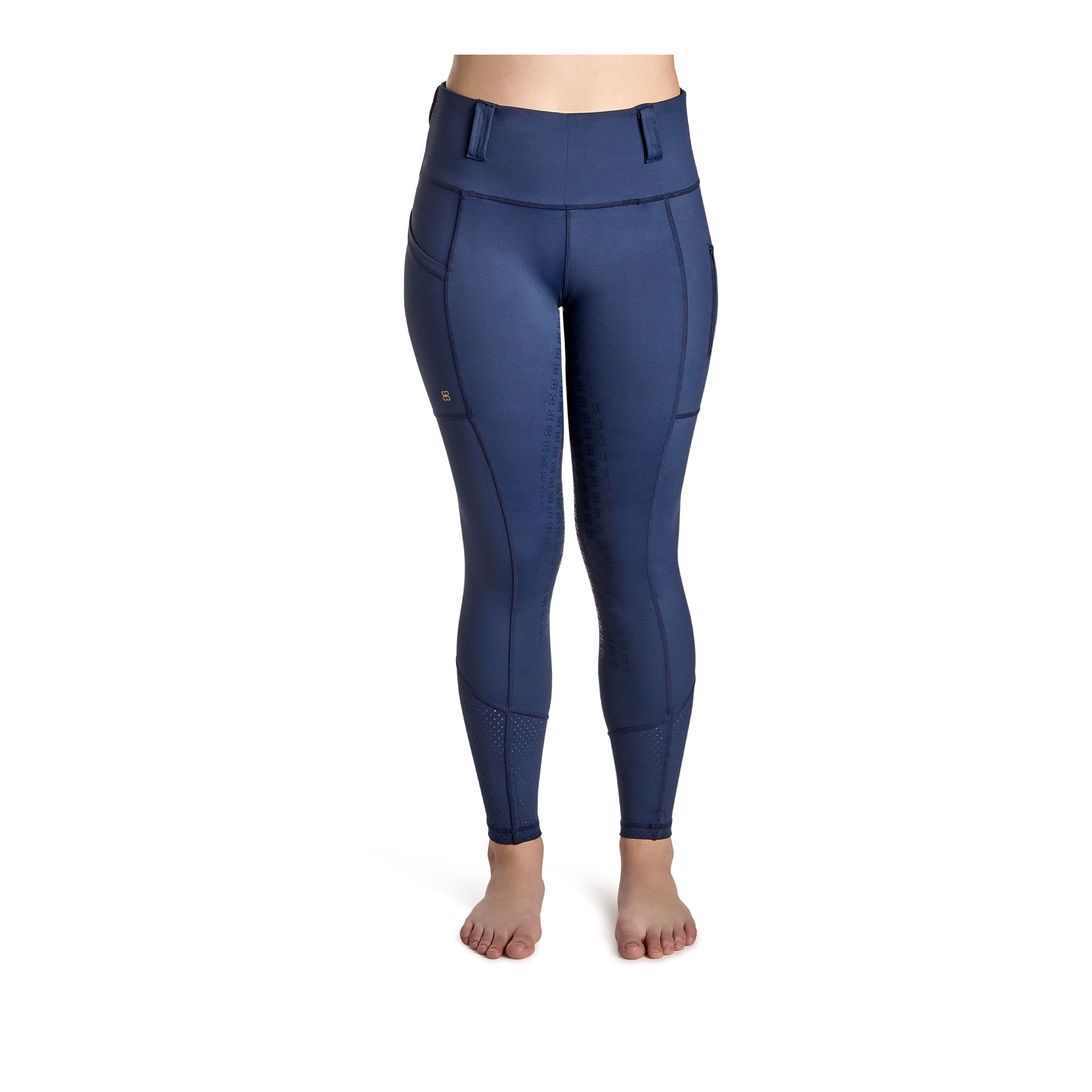 BWear Sydney Full Grip, High Waist Riding Tights, Navy