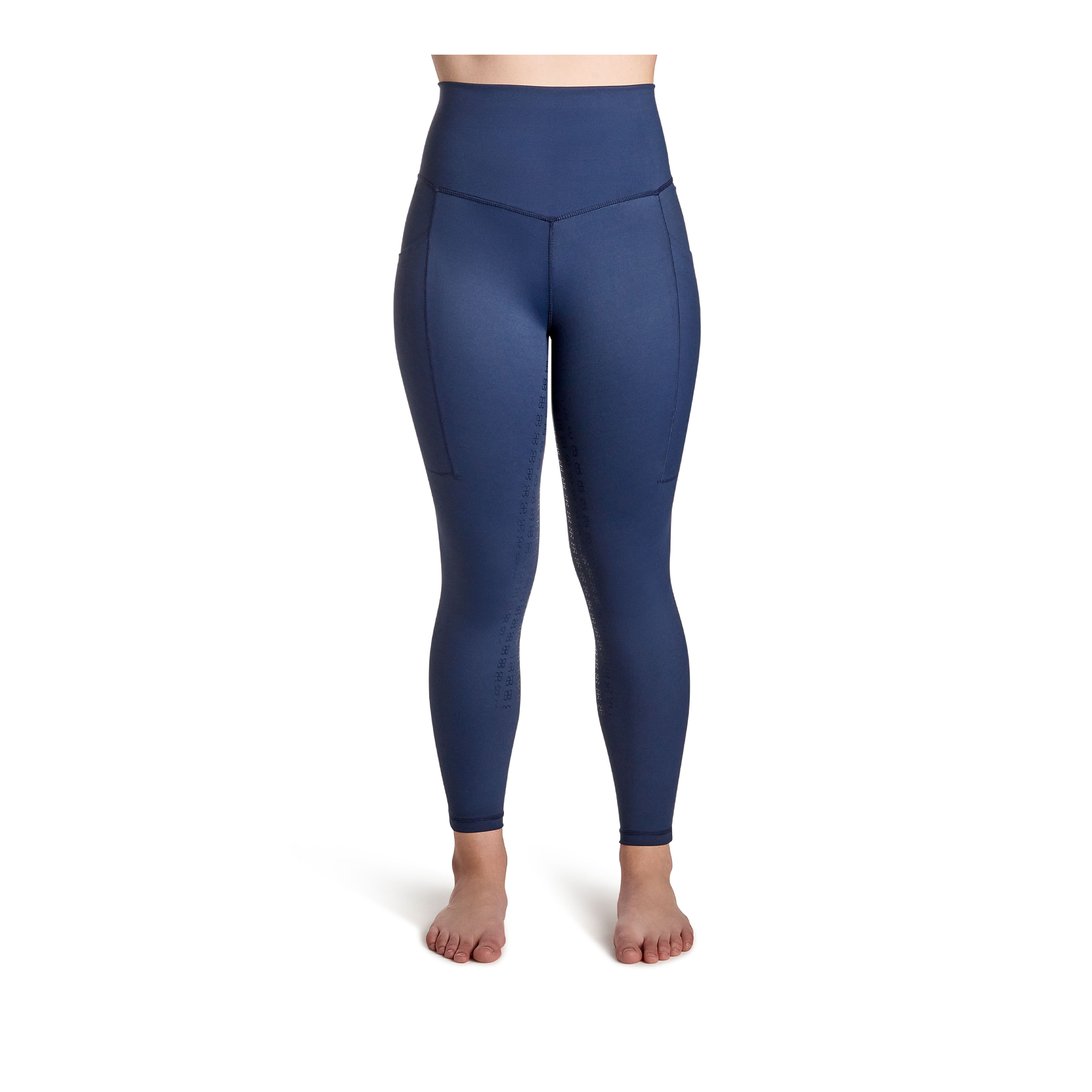 BWear Finn Full Grip, High Waist Riding Leggings, Navy