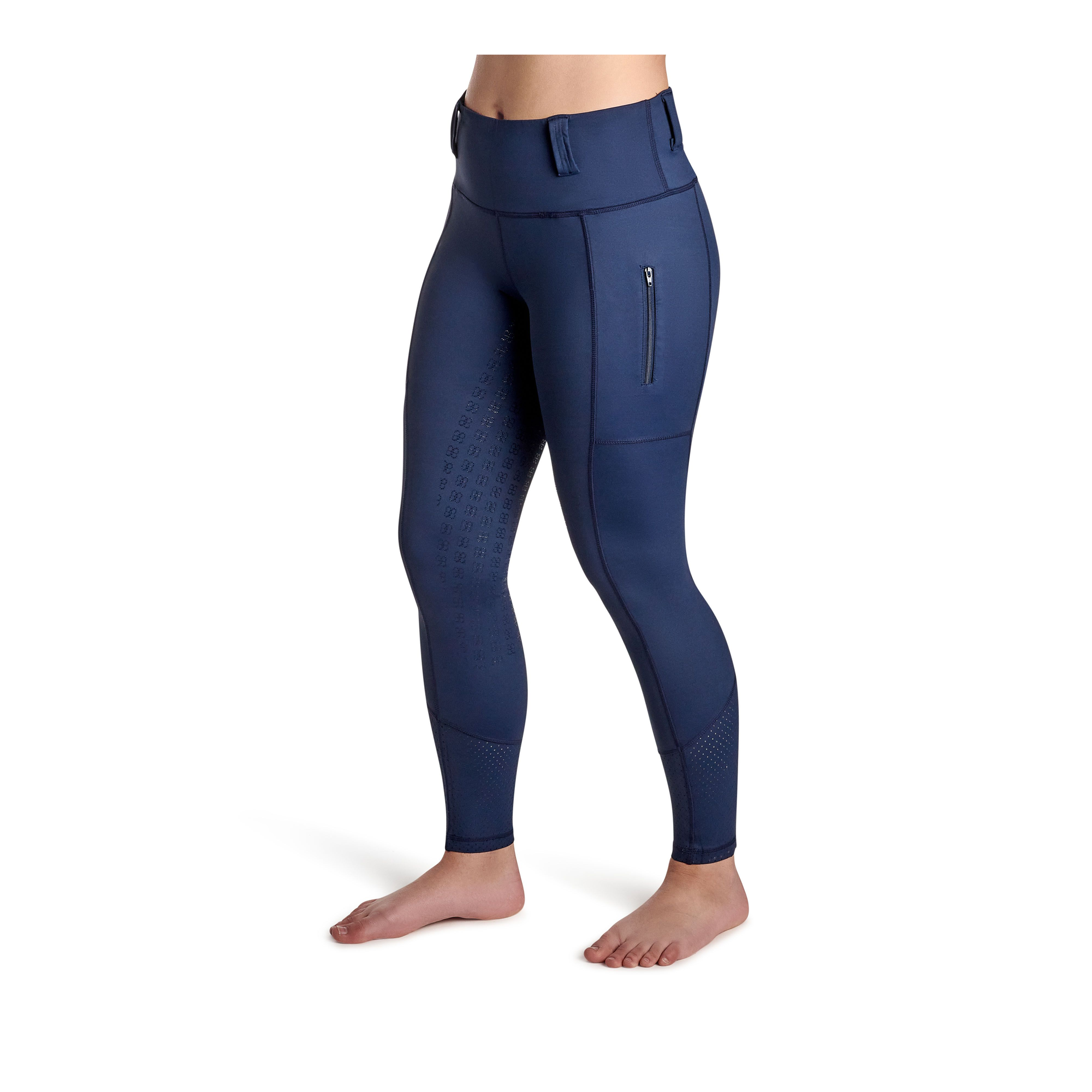 BWear Sydney Full Grip, High Waist Riding Tights, Navy