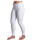 BWear Sydney Full Grip, High Waist Riding Tights, White