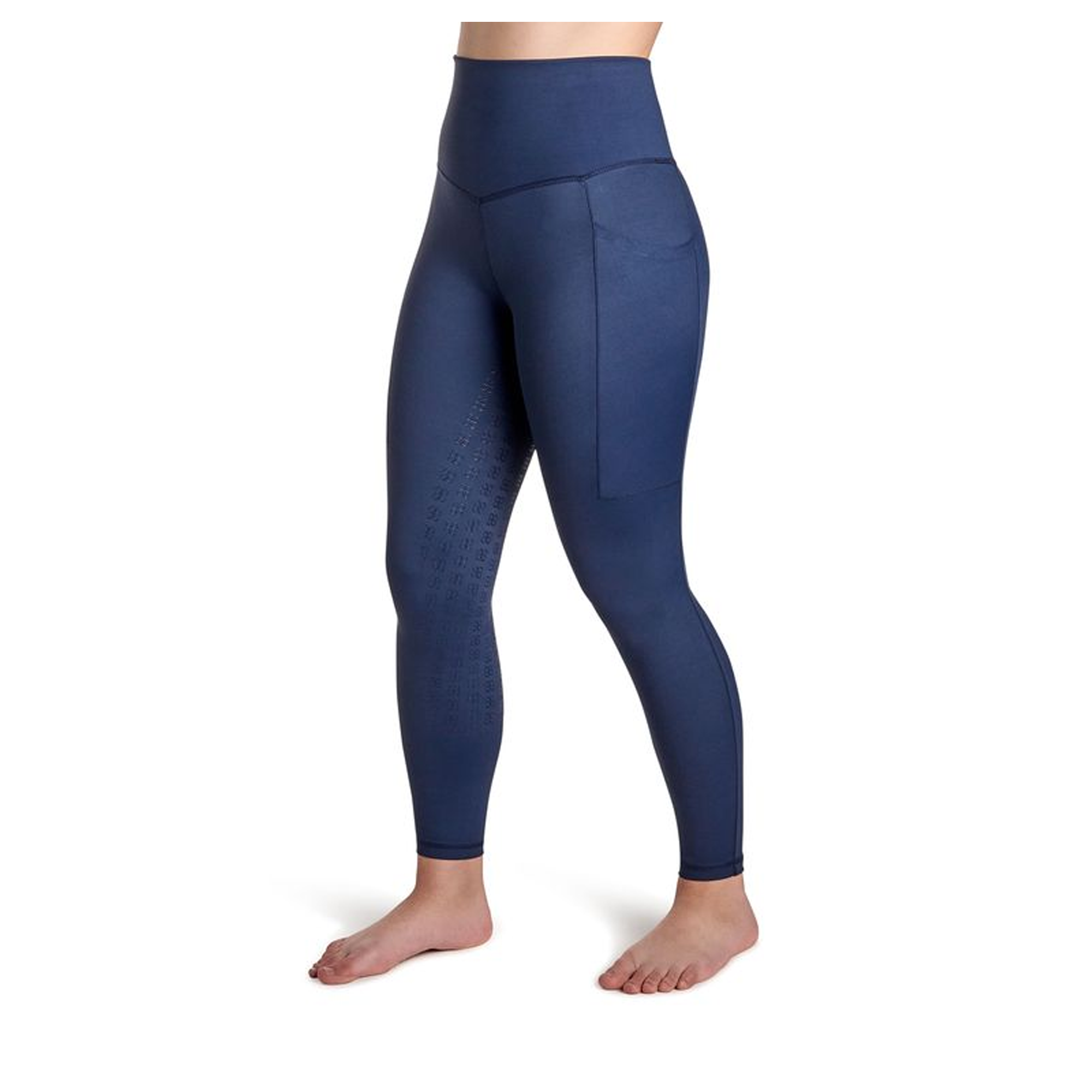 BWear Finn Full Grip, High Waist Riding Leggings, Navy