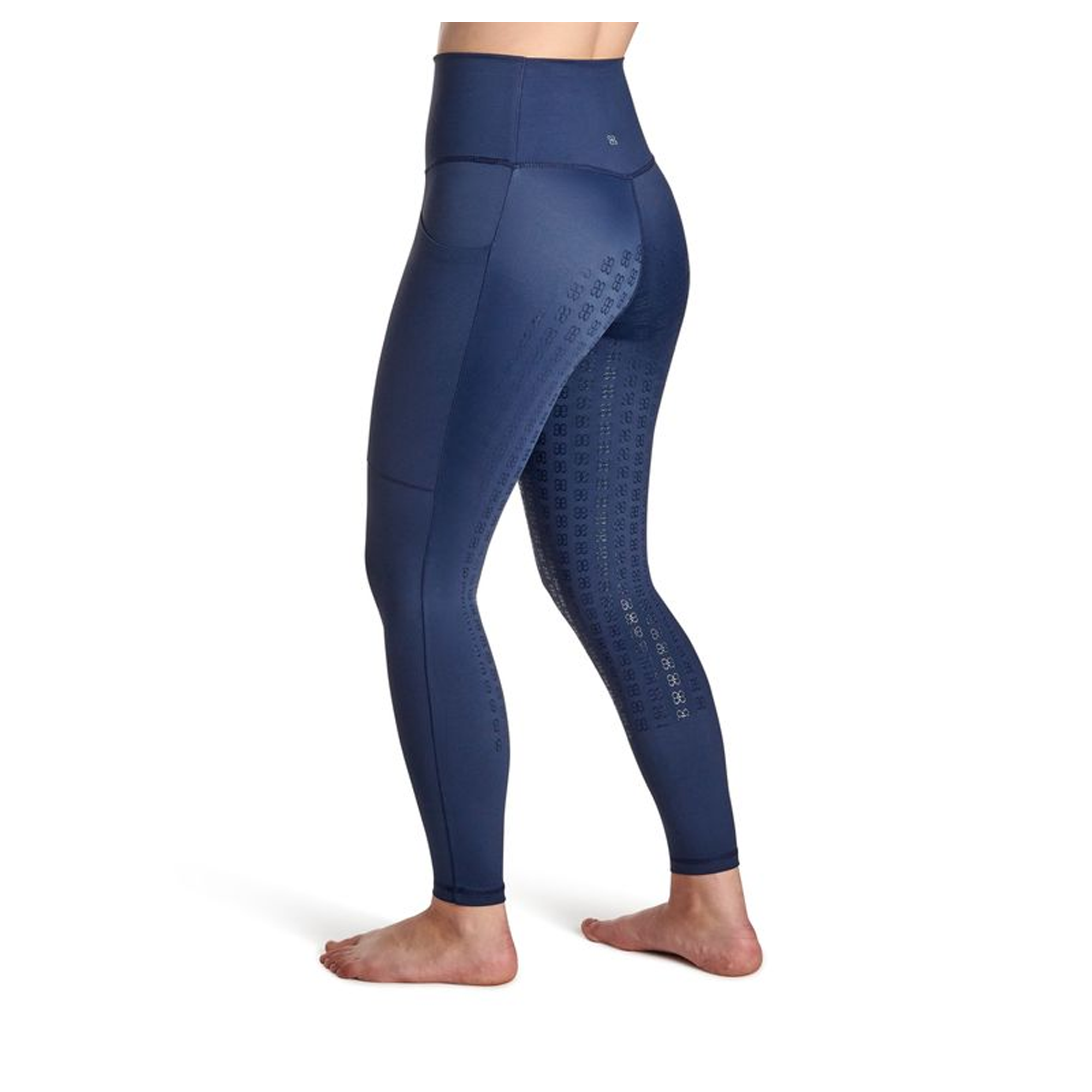 BWear Finn Full Grip, High Waist Riding Leggings, Navy