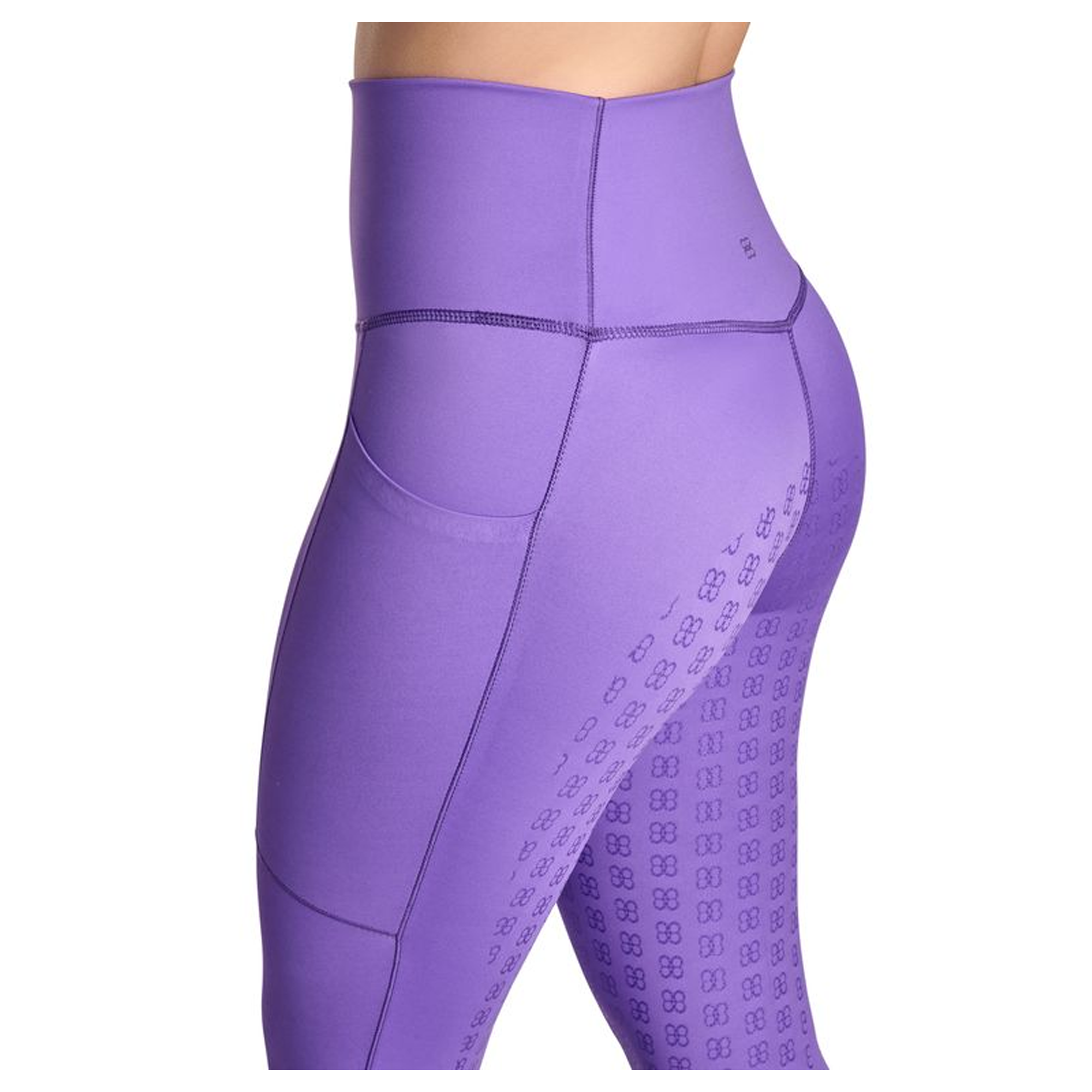 BWear Finn Full Grip, High Waist Riding Leggings, Purple