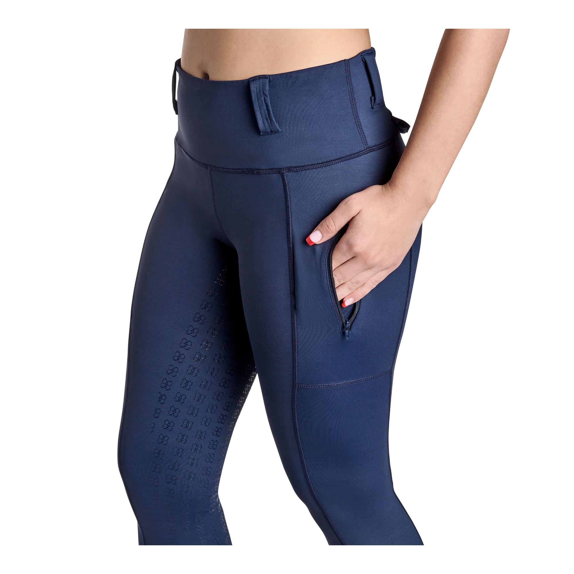 BWear Sydney Full Grip, High Waist Riding Tights, Navy