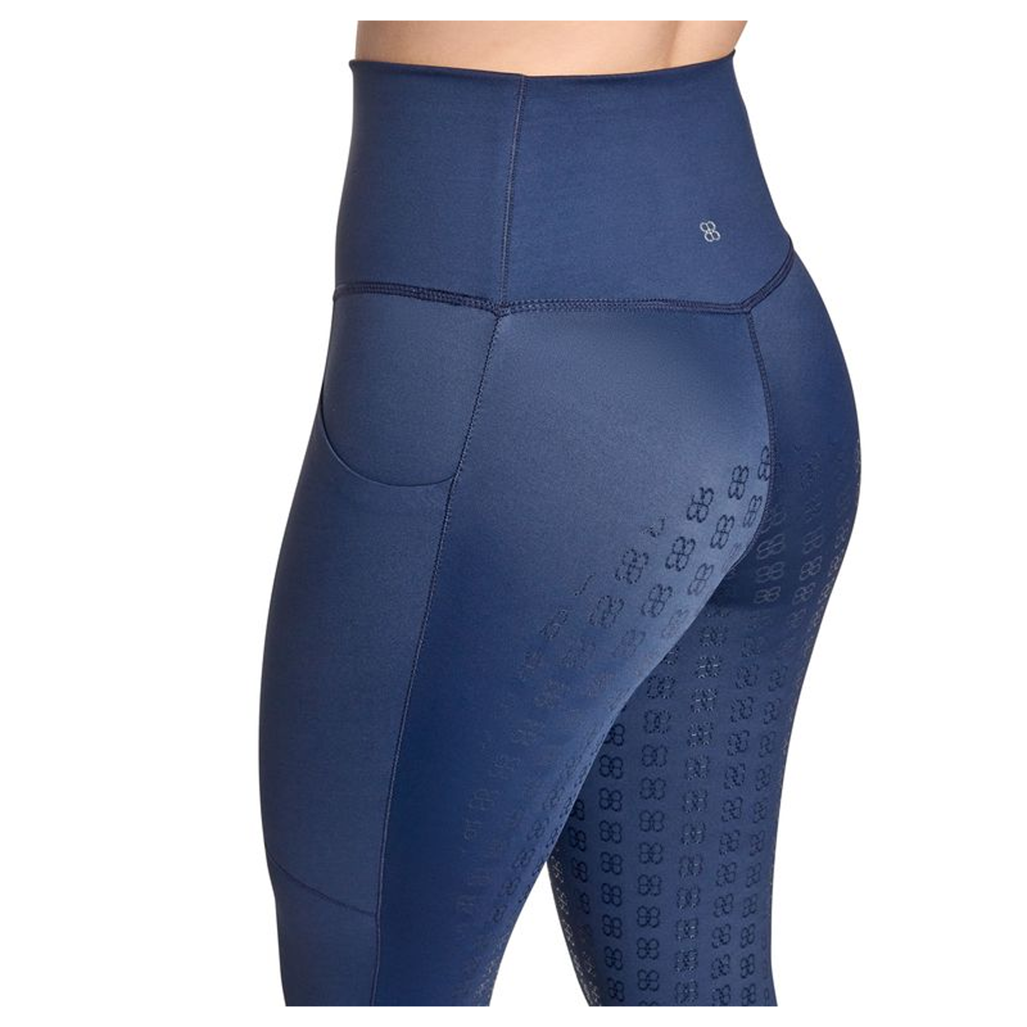 BWear Finn Full Grip, High Waist Riding Leggings, Navy