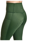 BWear Finn Full Grip, High Waist Riding Leggings, Green