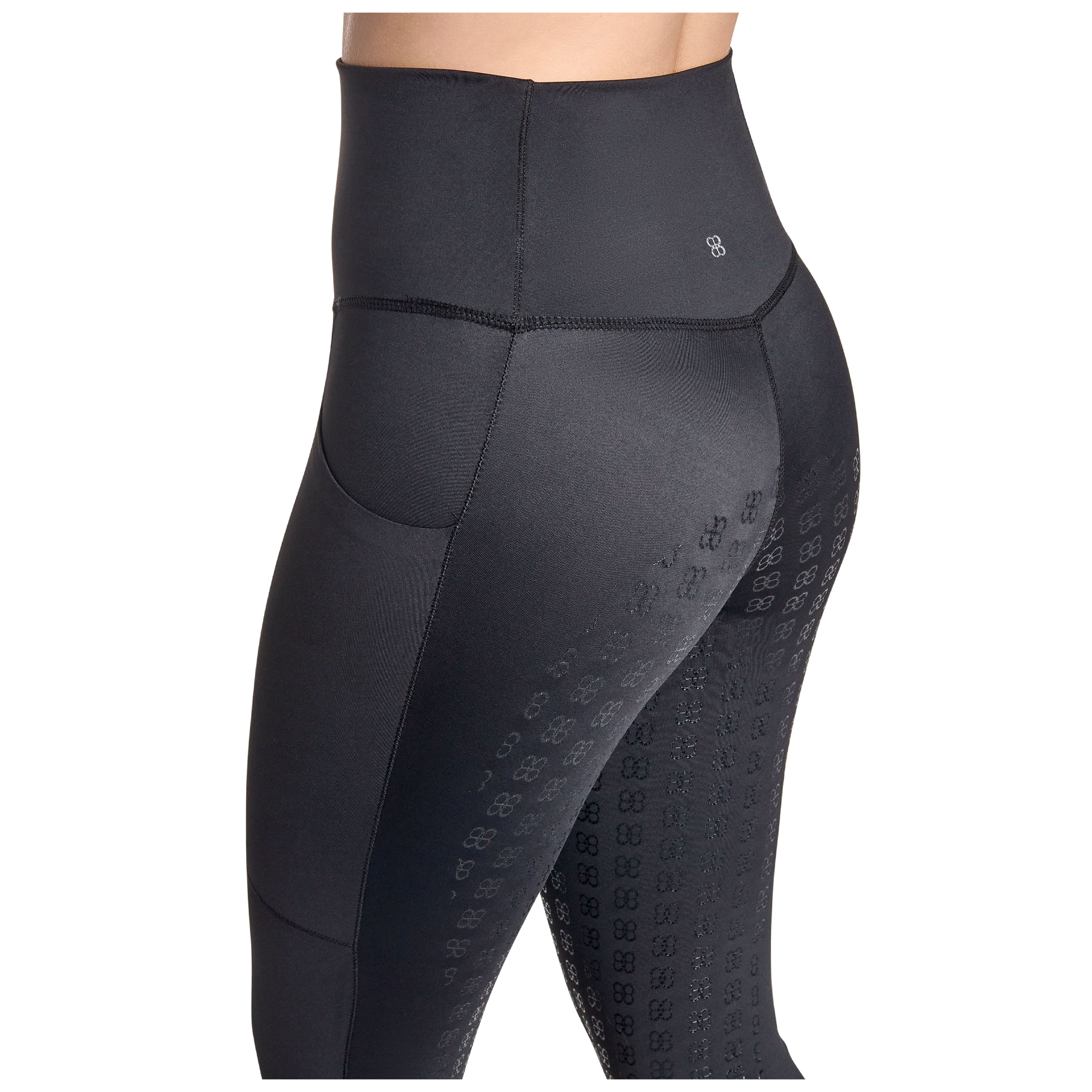 BWear Finn Full Grip, High Waist Riding Leggings, Black