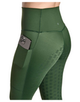 BWear Finn Full Grip, High Waist Riding Leggings, Green