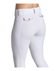 BWear Sydney Full Grip, High Waist Riding Tights, White