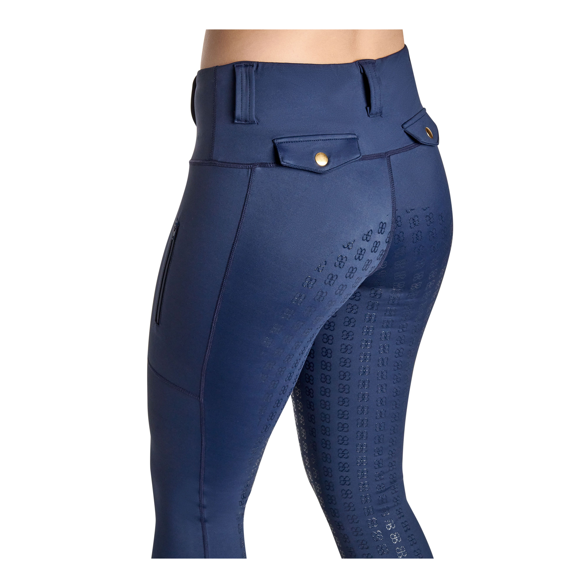 BWear Sydney Full Grip, High Waist Riding Tights, Navy