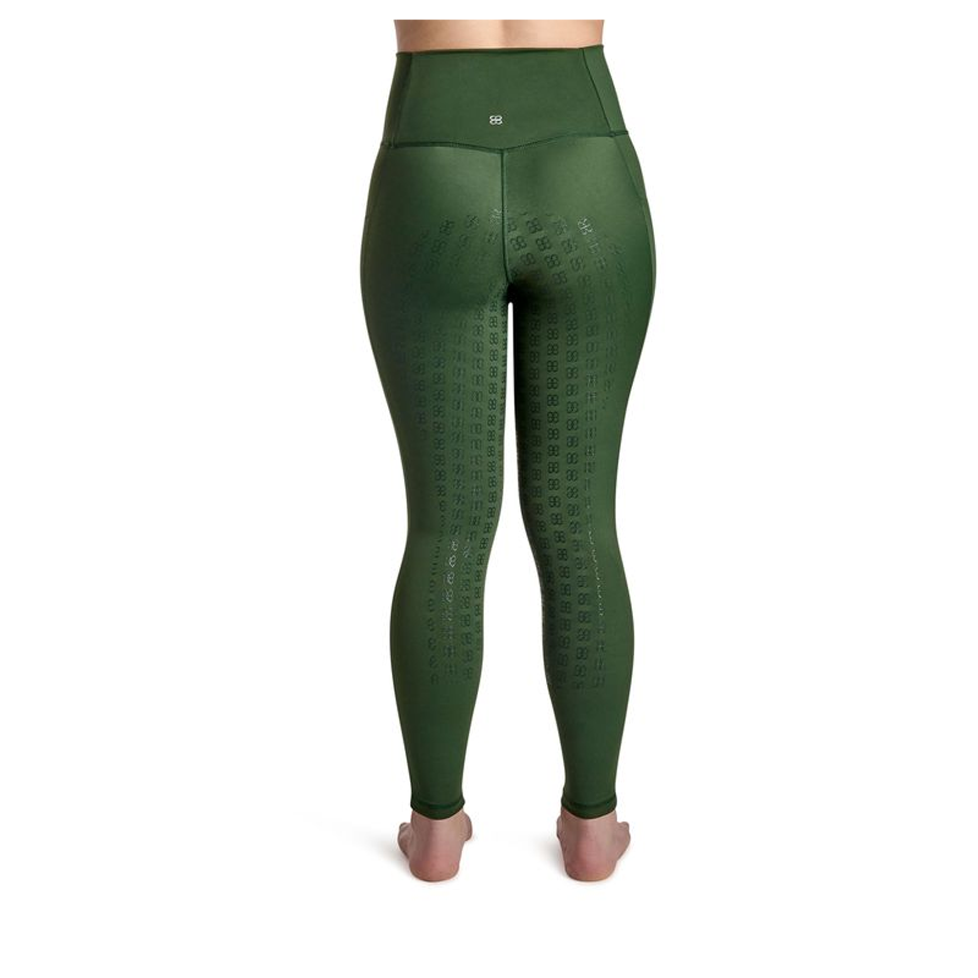 BWear Finn Full Grip, High Waist Riding Leggings, Green