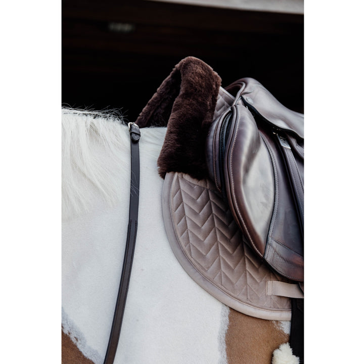 Kentucky Horsewear Skin Friendly Saddle Pad Velvet Jumping, Beige