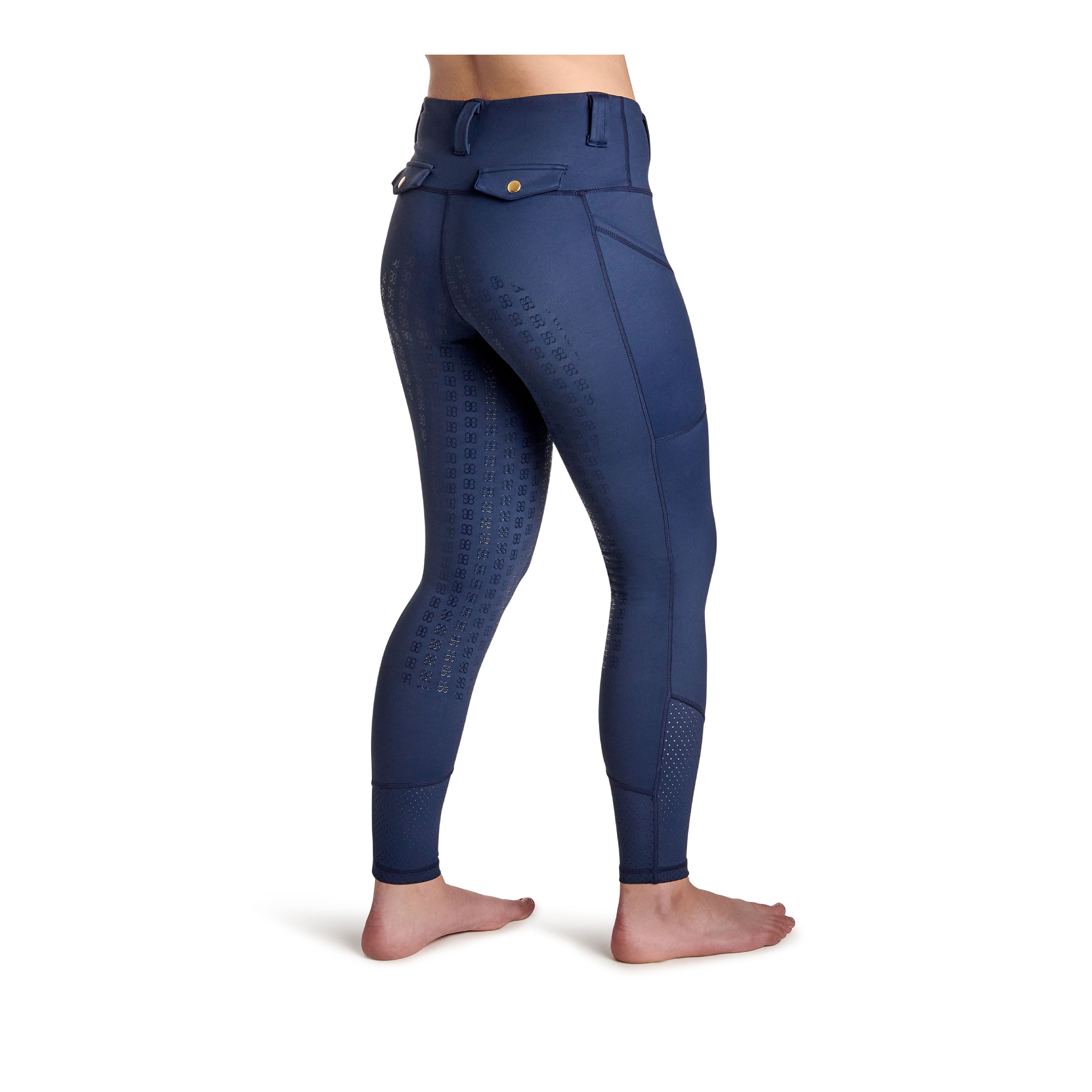 BWear Sydney Full Grip, High Waist Riding Tights, Navy