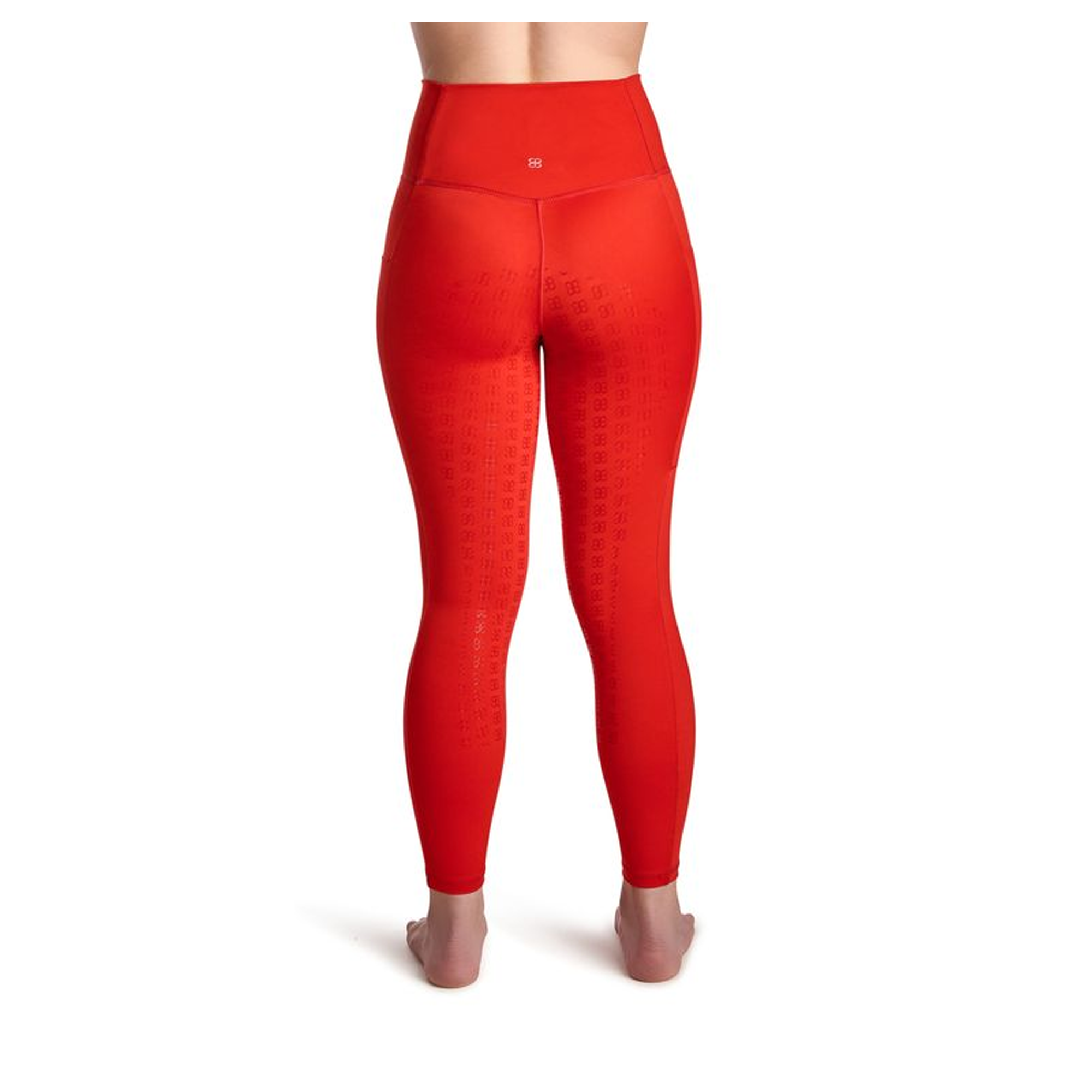 BWear Finn Full Grip, High Waist Riding Leggings, Red