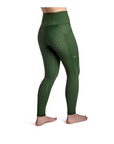 BWear Finn Full Grip, High Waist Riding Leggings, Green