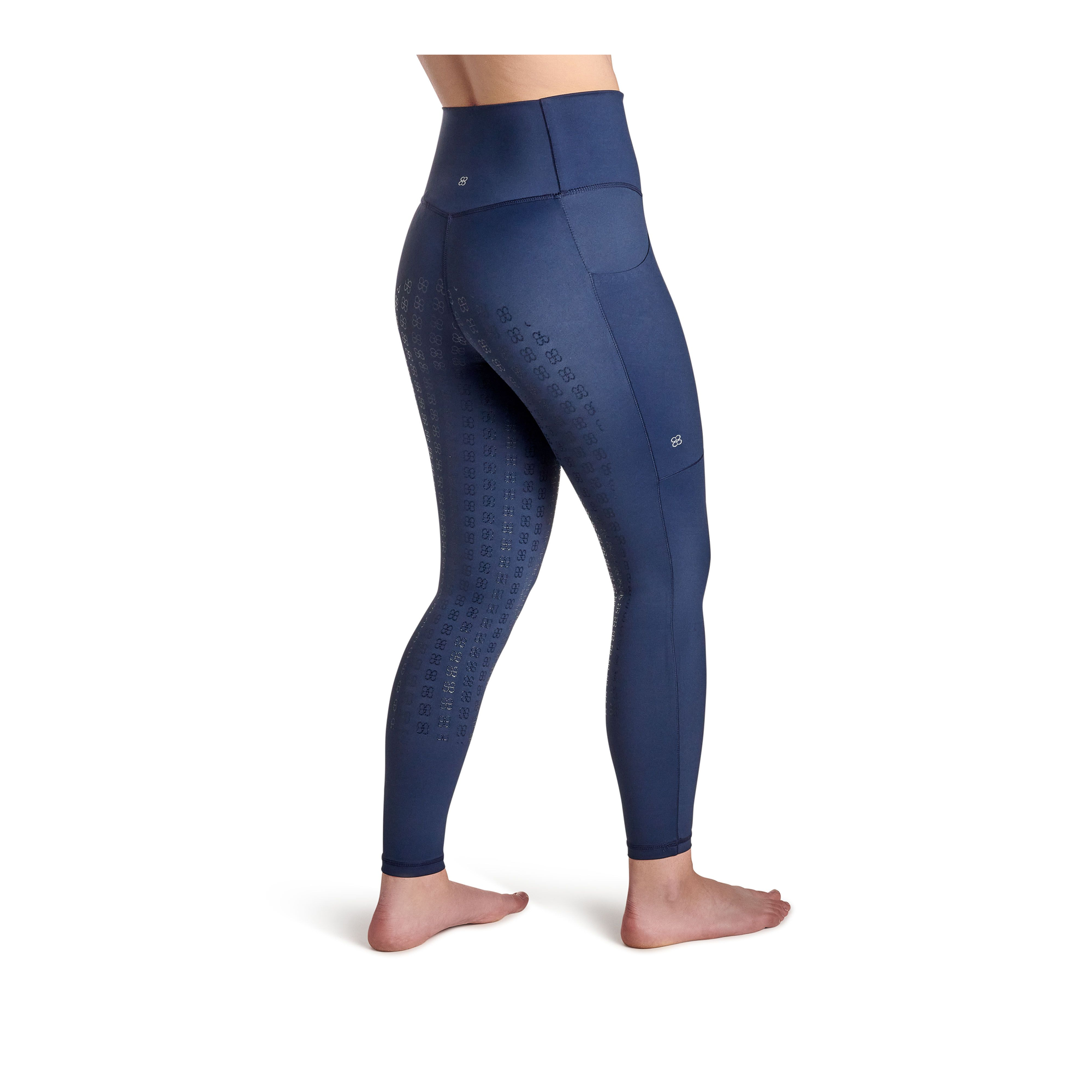 BWear Finn Full Grip, High Waist Riding Leggings, Navy