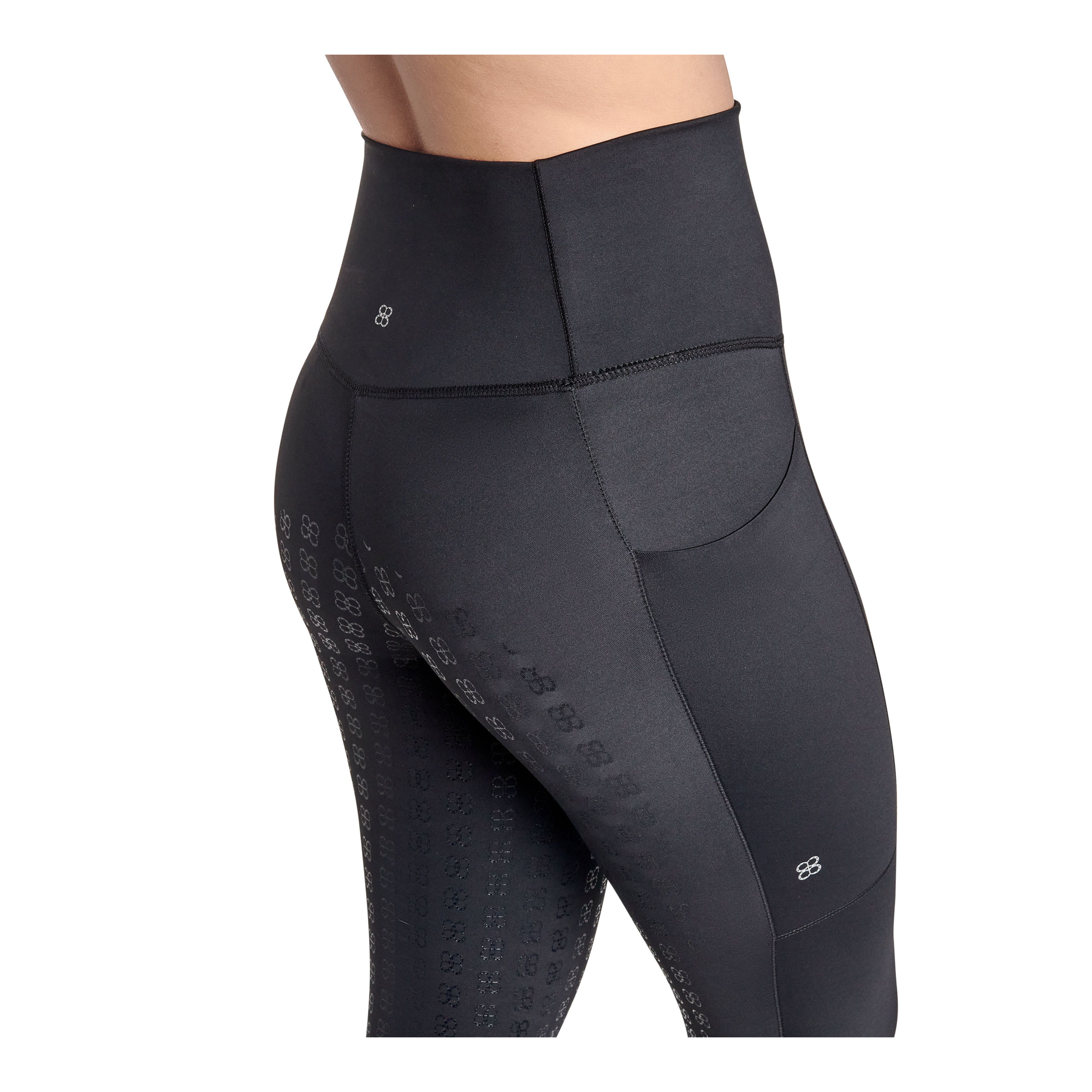 BWear Finn Full Grip, High Waist Riding Leggings, Black