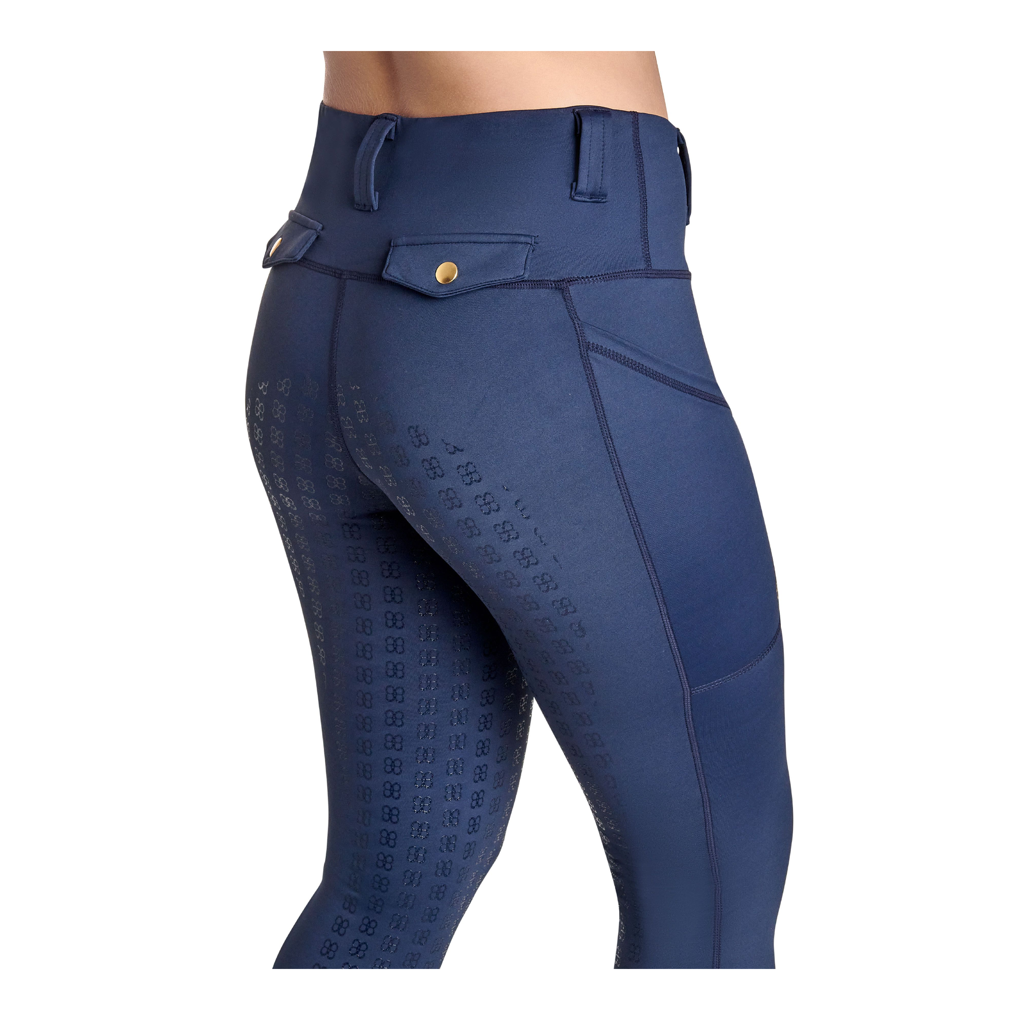 BWear Sydney Full Grip, High Waist Riding Tights, Navy