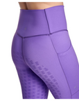 BWear Finn Full Grip, High Waist Riding Leggings, Purple