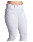 BWear Sydney Full Grip, High Waist Riding Tights, White