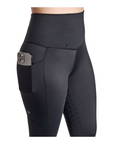 BWear Finn Full Grip, High Waist Riding Leggings, Black