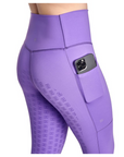 BWear Finn Full Grip, High Waist Riding Leggings, Purple