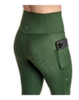 BWear Finn Full Grip, High Waist Riding Leggings, Green