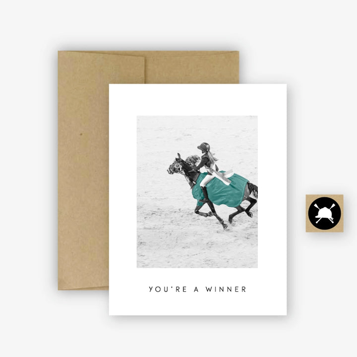 Hunt Seat Paper Co. You're a Winner Greeting Card