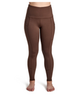 BWear Calypso Knee Grip, High Waist Riding Leggings, Brown