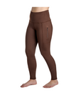 BWear Calypso Knee Grip, High Waist Riding Leggings, Brown