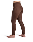 BWear Calypso Knee Grip, High Waist Riding Leggings, Brown