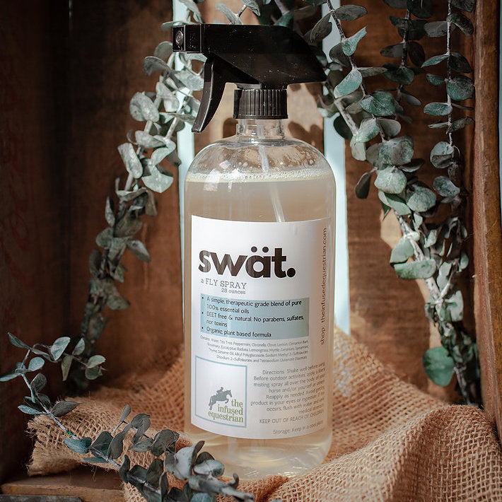 The Infused Equestrian swӓt. A Fly Spray for Equestrians