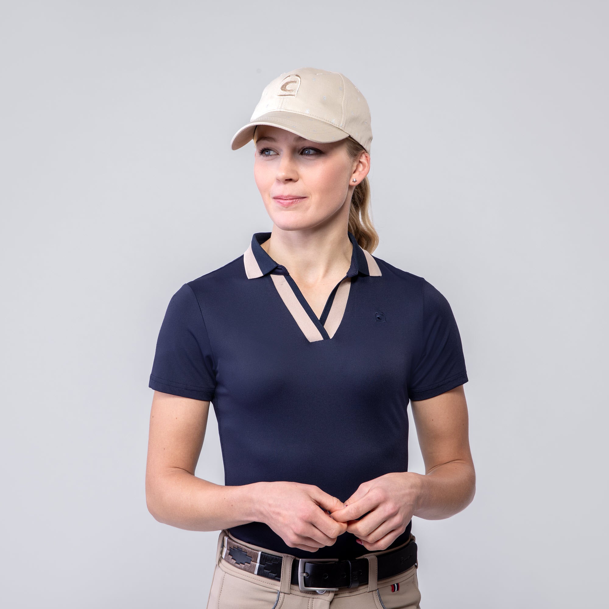 Cavallo DEJA Ladies Polo Shirt, Dark Blue