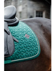 Kentucky Horsewear Saddle Pad Velvet Dressage Dark Green Edition