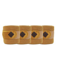 Kentucky Horsewear Polar Fleece Bandages Velvet, Mustard