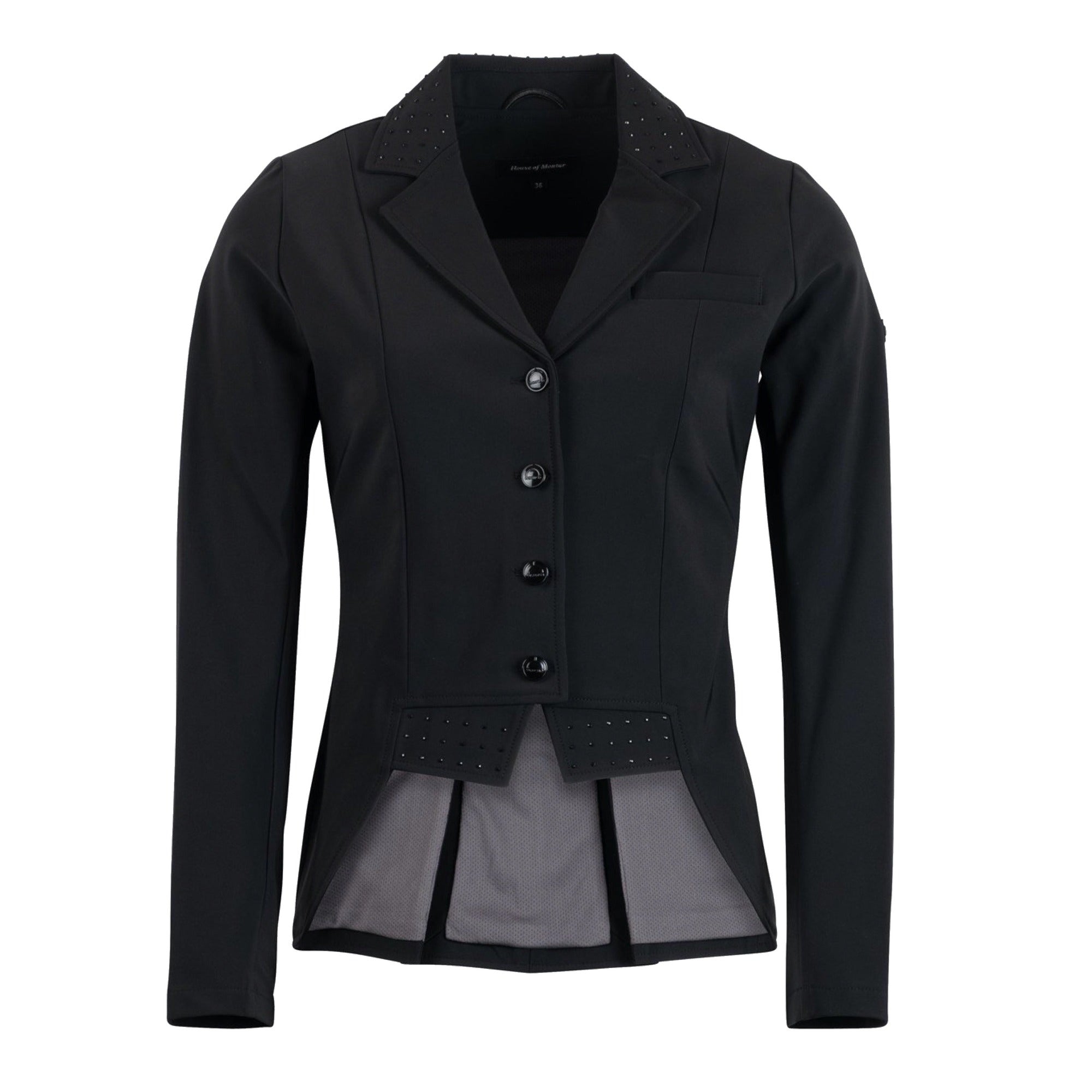 Montar Dressage Show Softshell Jacket - Short Tailcoat, Black