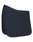 Kentucky Horsewear Saddle Pad Basic Velvet Pearls Dressage, Black