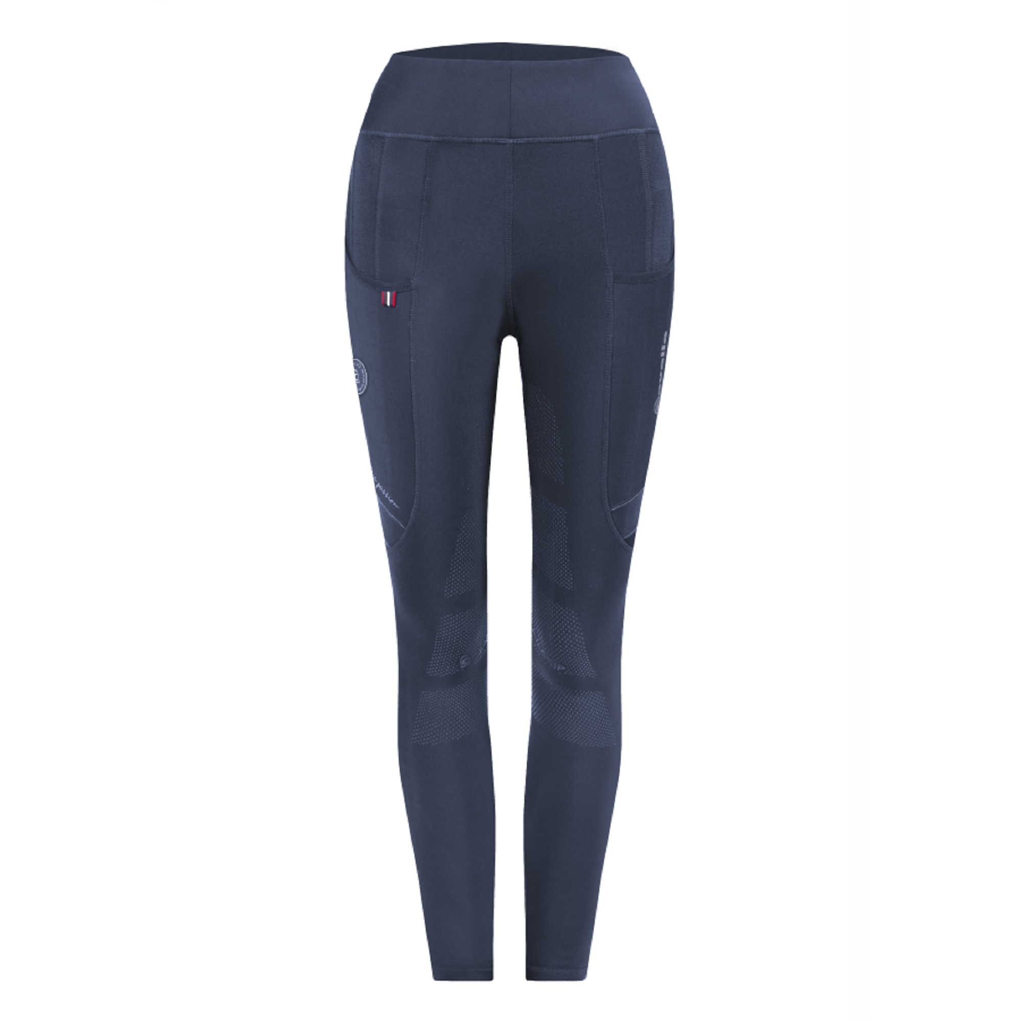 Cavallo Lin Mid Rise, Full Grip Riding Leggings, Dark Blue