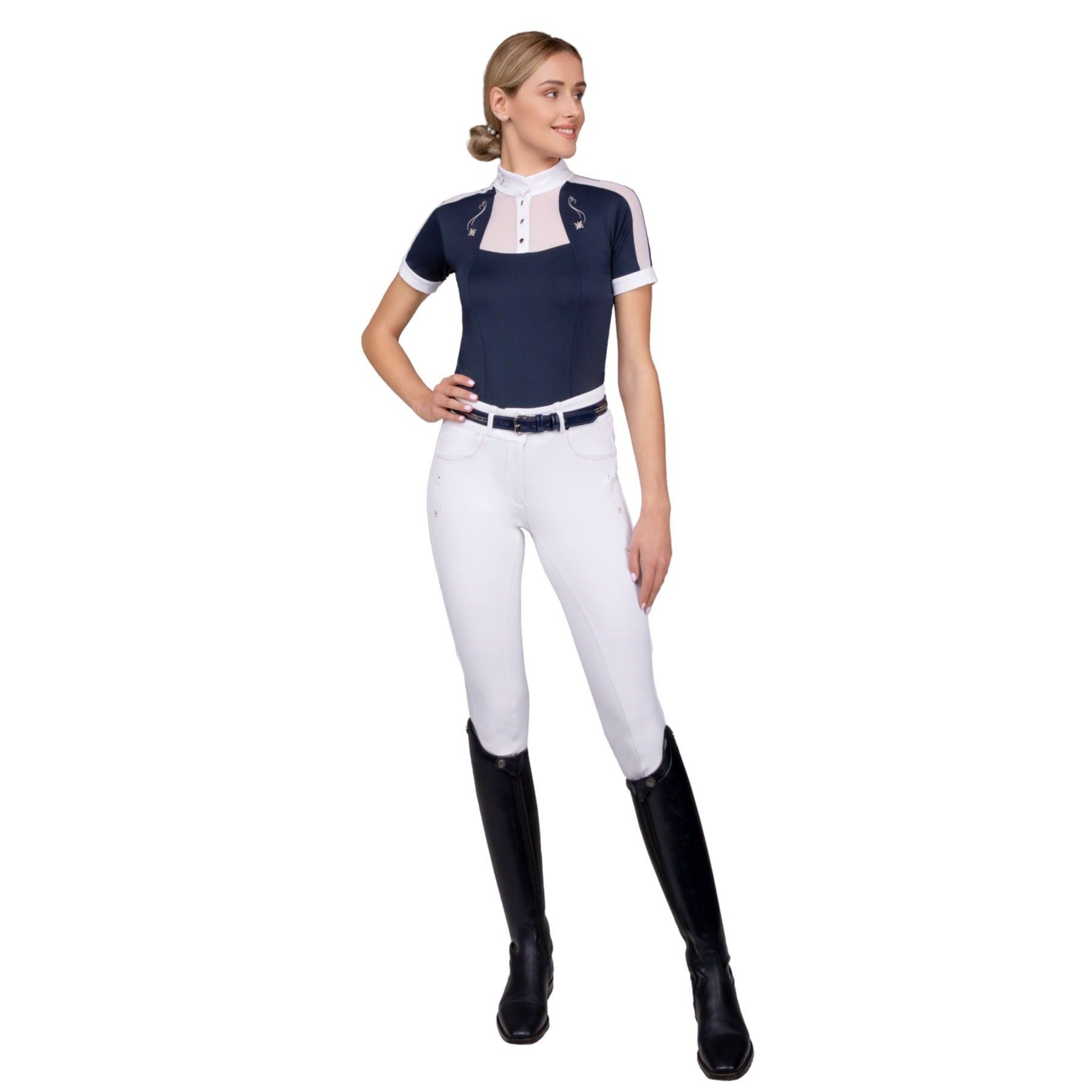 Fair Play Competition Shirt LORELLA Navy-White