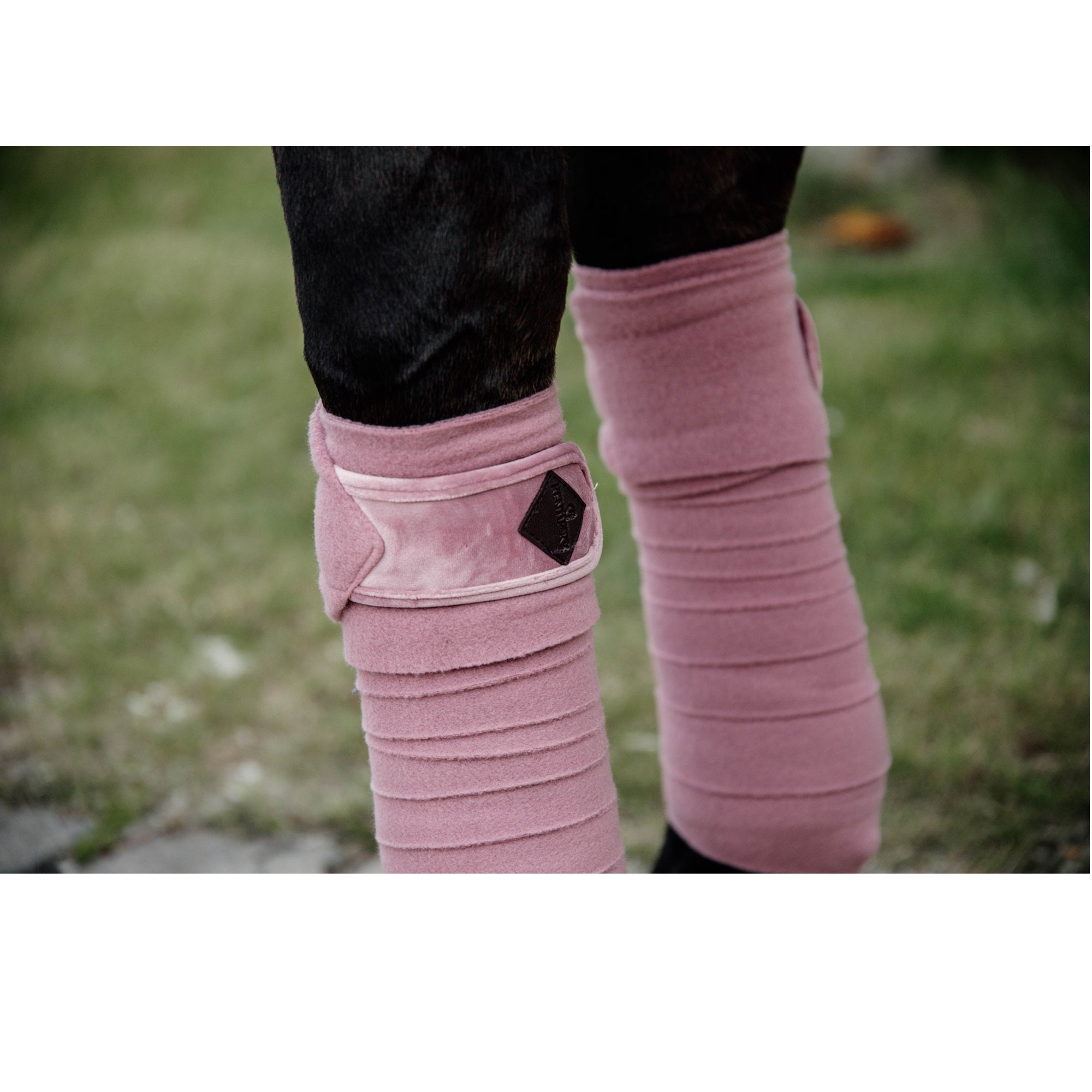 Kentucky Horsewear Polar Fleece Bandages Velvet, Old Rose