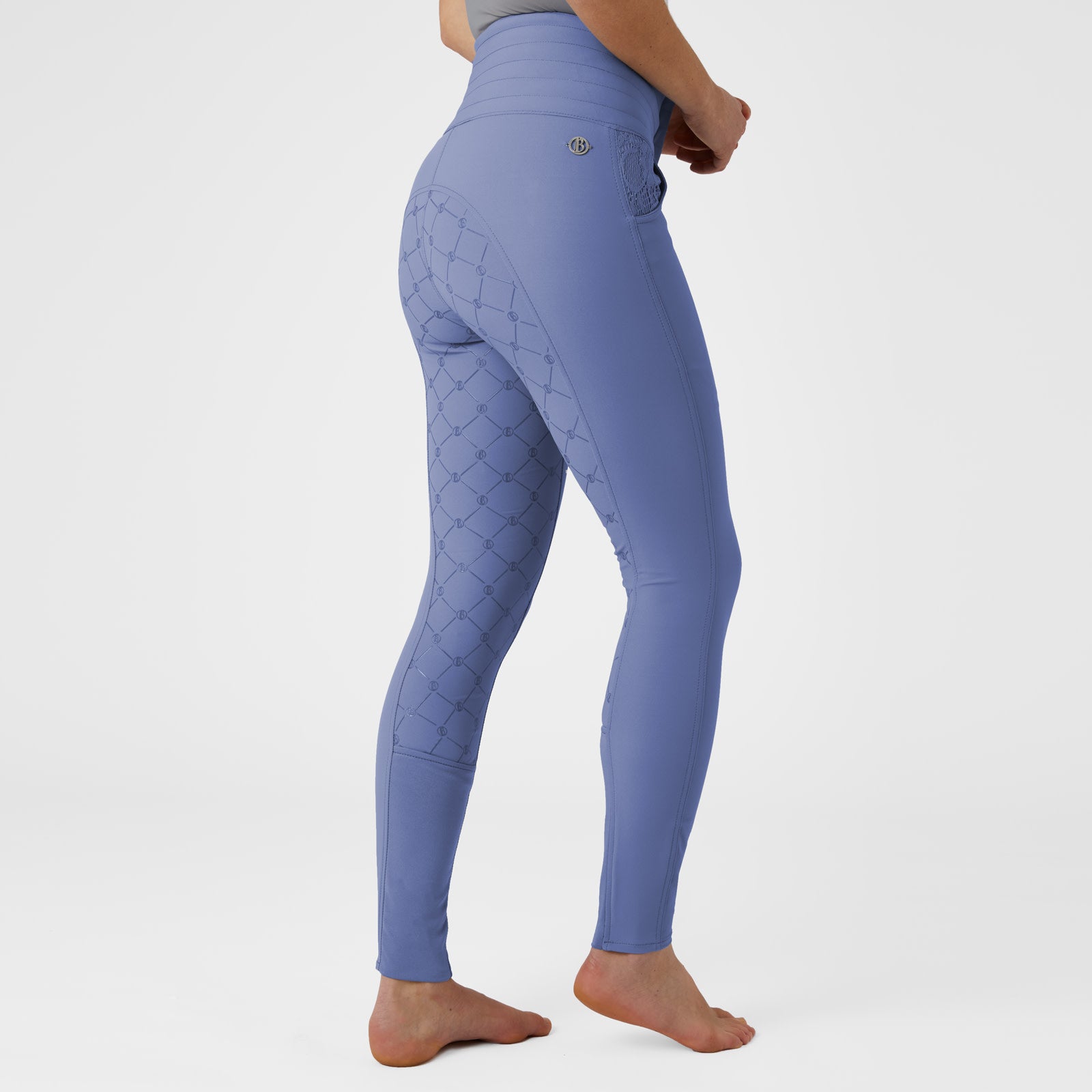 B Vertigo Natalia Sculpting Full Seat Breeches With Lace Detail, Infinity Blue