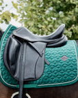 Kentucky Horsewear Saddle Pad Velvet Dressage Dark Green Edition