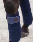 Kentucky Horsewear Polar Fleece Glitter Bandages, Navy