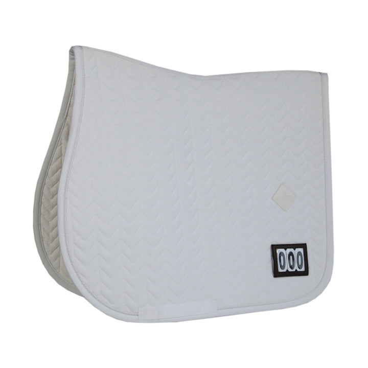 Kentucky Horsewear Saddle Pad Fishbone White Jumping Competition Edition Full
