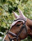 Kentucky Horsewear Fly Veil Wellington Velvet, Old Rose