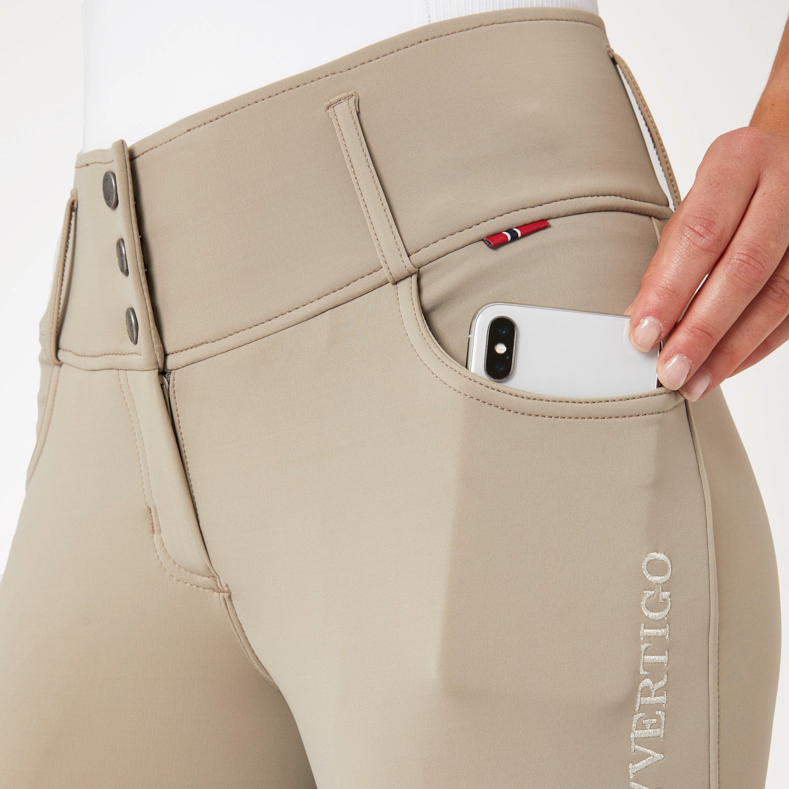 B Vertigo Meghan Highwaist Full Seat Breeches, Weathered Teak