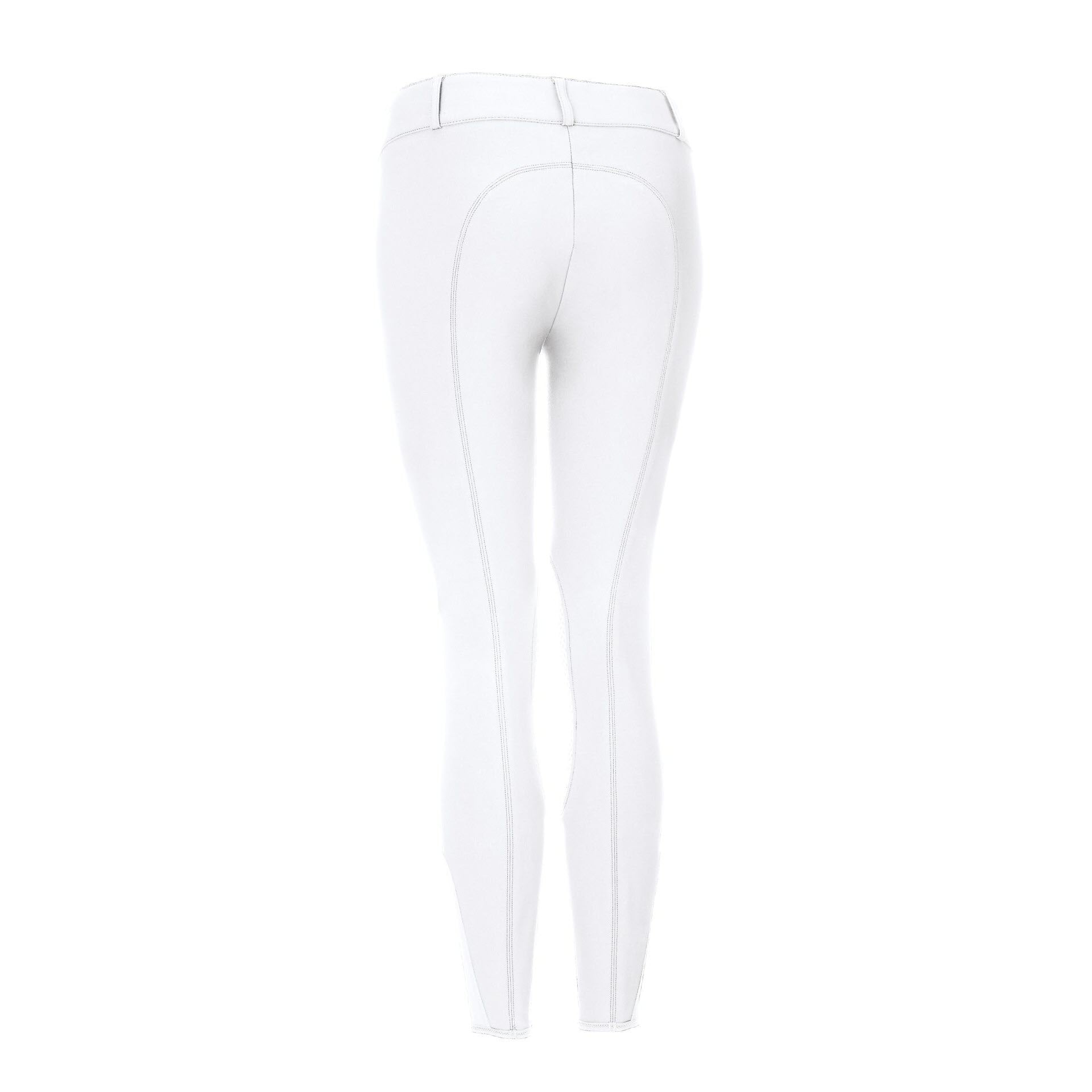 Pikeur CIARA Women&#39;s Normal Rise, Knee Grip Riding Breeches, White