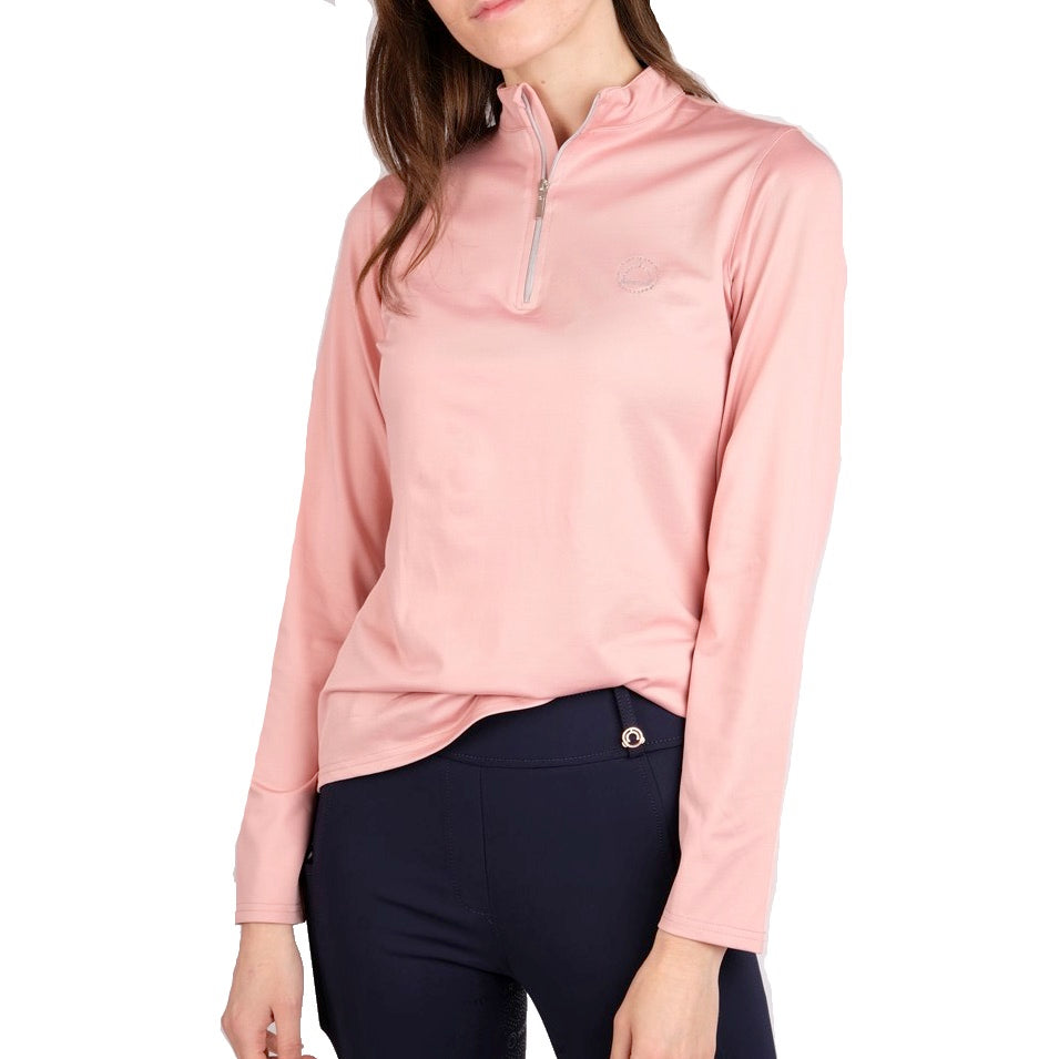 Montar Everly Mon-Tech Long Sleeve Training Shirt, Pale Pink