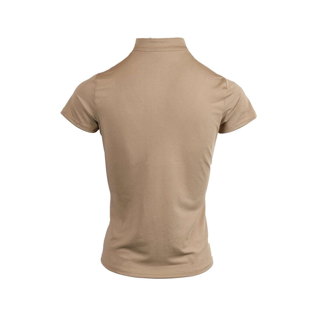 Montar Everly Mon-Tech Polo Crystal Logo Shirt - Beige