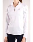 Montar Everly Rosegold Long Sleeve Training Shirt, White